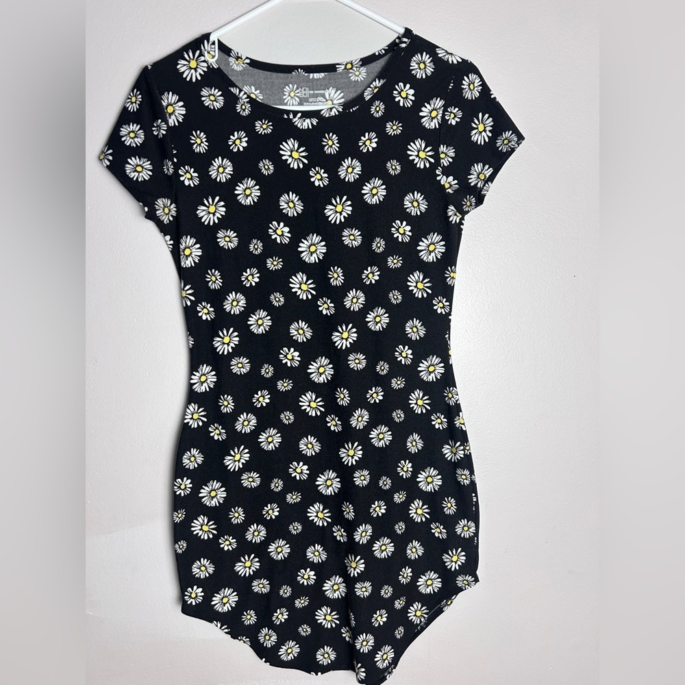 No Boundaries Black Floral Dress